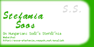 stefania soos business card